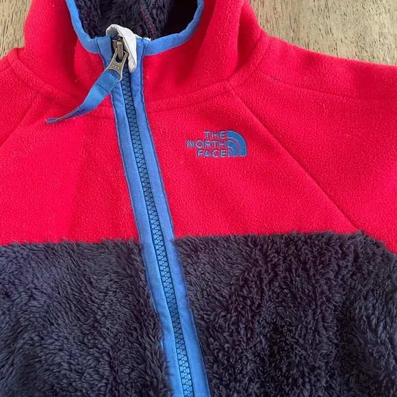 The North Face Red and Navy Kids One Piece Bodysuit - Picture 2 of 3